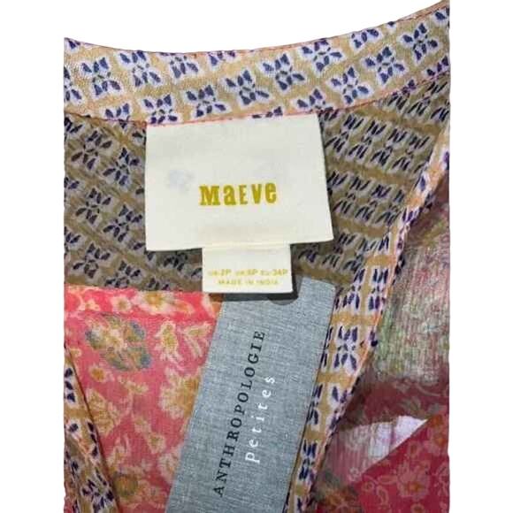 NWT MAEVE Morning Glory Hi-Low Slip Dress - Picture 6 of 8